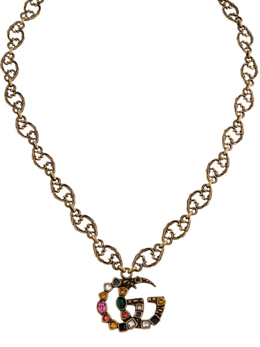 Gucci GG Necklace with colorful crystals - Picture 4 of 13